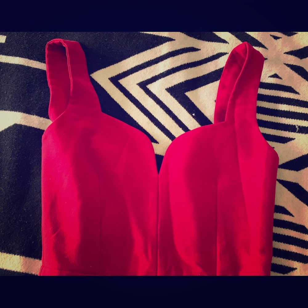 Vesper red jumpsuit